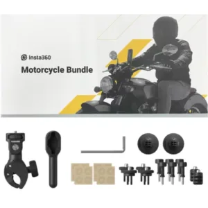 Insta360 Motorcycle Bundle with Flexible Adhesive Mount, For Insta360 x3 / x4