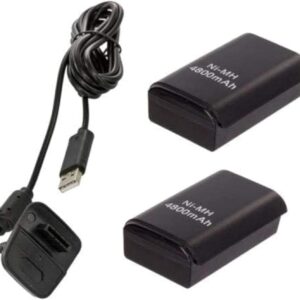 XBOX 360 Charge Kit 2 Battery with Rechargeable Cable for XBOX 360 Wireless Controller