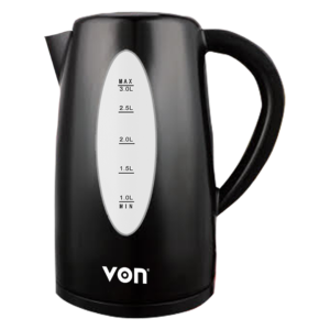 Von VSKL03BNK Cordless Kettle, 3L