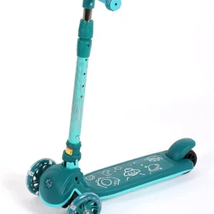 SimpleLux Kids Scooter 3 Wheel Adjustable Height T-bar Glider For Toddler Kids