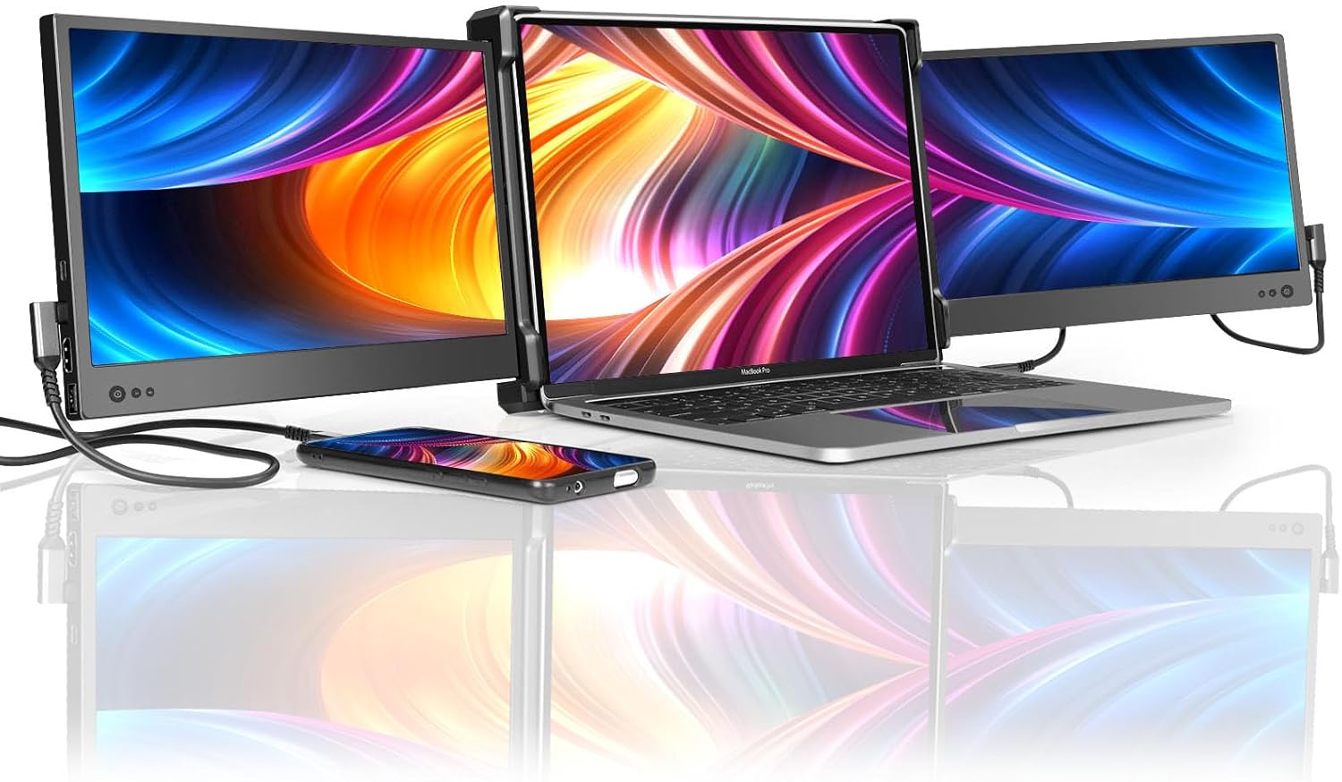 P2 Triple Portable Monitor for Laptop Screen Extender