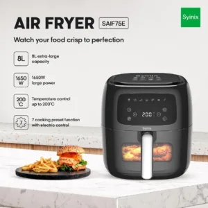 Synix Digital Intelligent Electronic Airfryer 8L