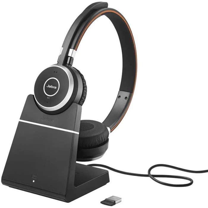 Jabra-Evolve-65-MS-Stereo-Wireless-Headset-with Charging Stand
