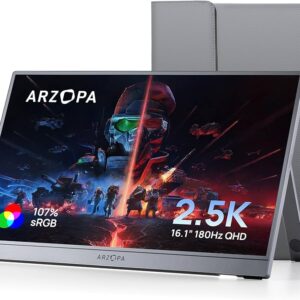 ARZOPA Z3FC 16.1″, QHD 1440P 180Hz, Gaming Monitor