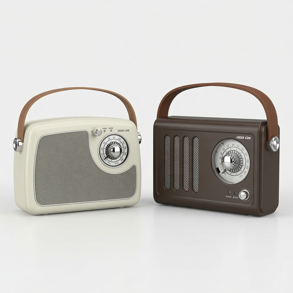 Green Lion Retro Vintage Radio Speaker